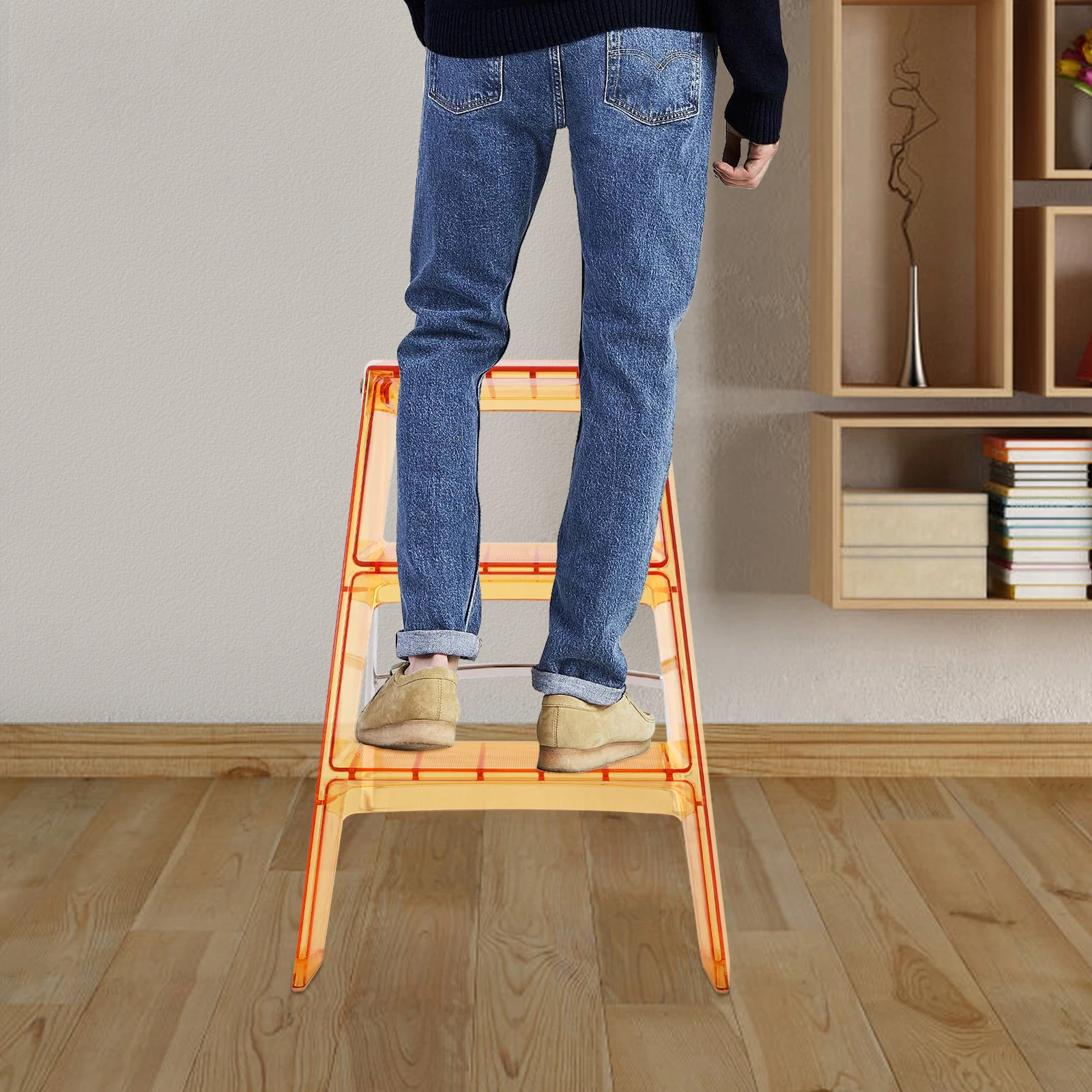 3 Step Folding,Portable Step Ladder Anti-Slip Lightweight Stepladder with Wide Pedals, Small Step Stool for Adults
3 Step Folding,Portable Step Ladder Anti-Slip Lightweight Stepladder with Wide Pedals, Small Step Stool for Adults