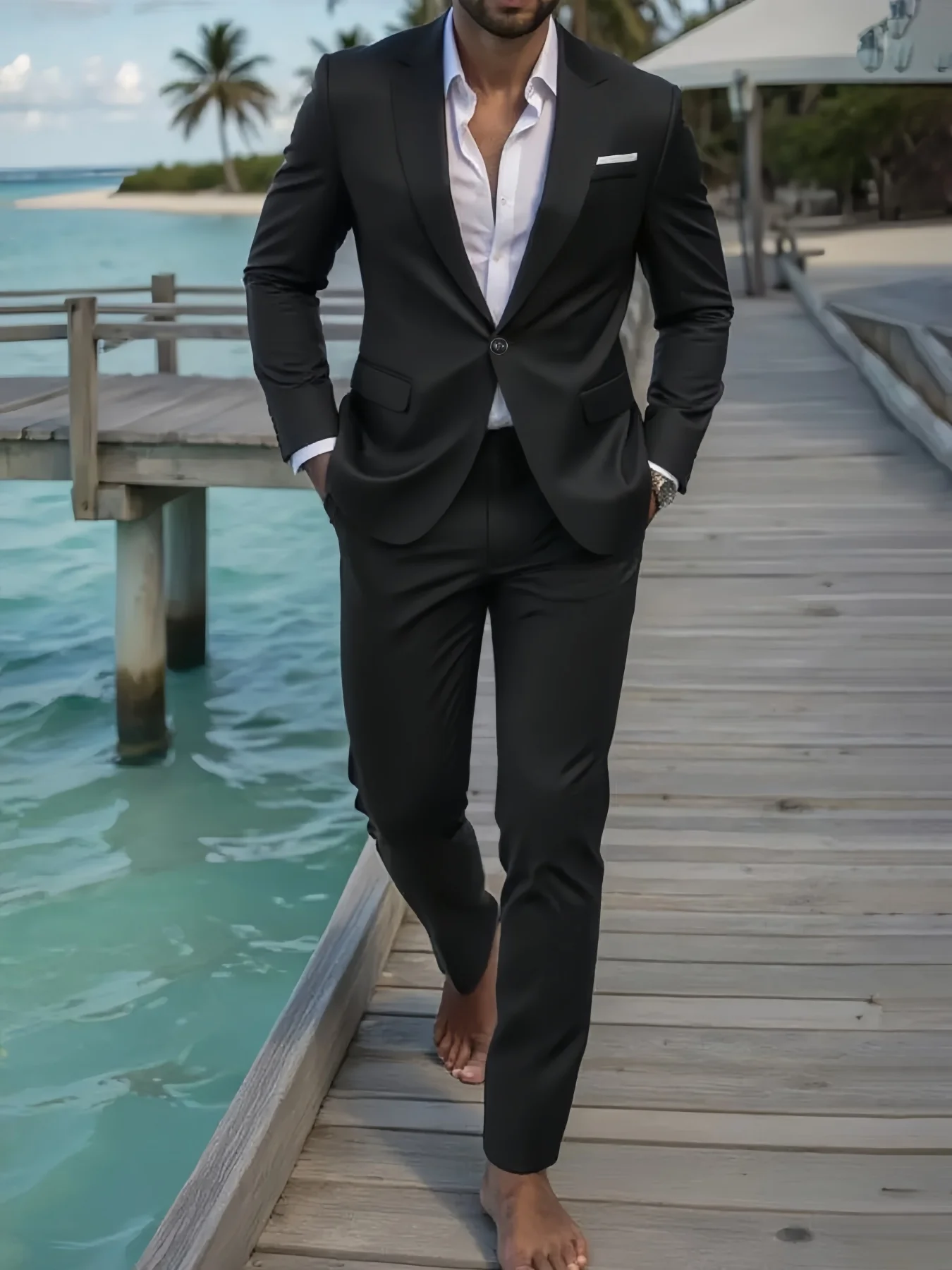 2pcs Men's Classic Business Suit Set, Jacket And Trousers, Premium Design for Office, Wedding And Party
2pcs Men's Classic Business Suit Set, Jacket And Trousers, Premium Design for Office, Wedding And Party