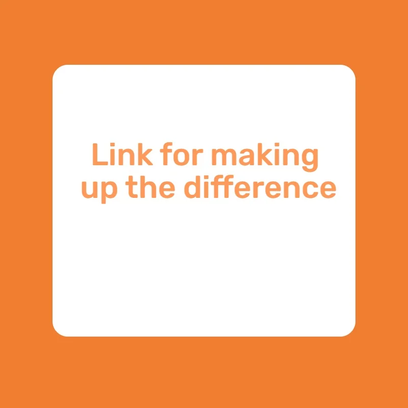 Link for making up the difference
Link for making up the difference