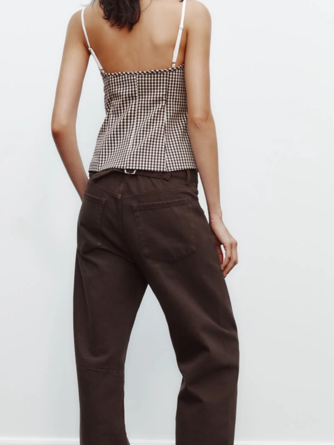Spring New Arrival Women's Slimming Plaid Bandeau Tank Top Faionable Elastic ort Sve V-Ne Polyester Fiber irt
Spring New Arrival Women's Slimming Plaid Bandeau Tank Top Faionable Elastic ort Sve V-Ne Polyester Fiber irt