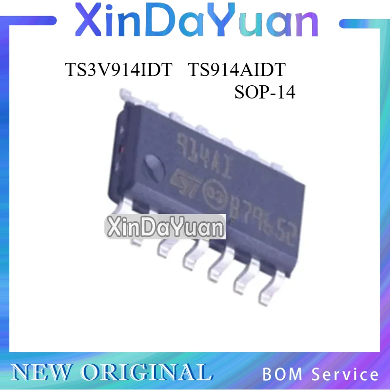 5 pcs TS914AIDT TS914AID TS3V914IDT SOP-14 Operational Amplifier IC Chip
5 pcs TS914AIDT TS914AID TS3V914IDT SOP-14 Operational Amplifier IC Chip