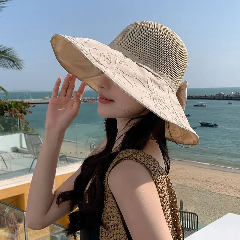 Summer Hats For Women Sun Hat Wide brimmed Foldable Breathable With Bow Sunhat New Fashion Sunscreen Sunhat Bucket Hat Cap
Summer Hats For Women Sun Hat Wide brimmed Foldable Breathable With Bow Sunhat New Fashion Sunscreen Sunhat Bucket Hat Cap