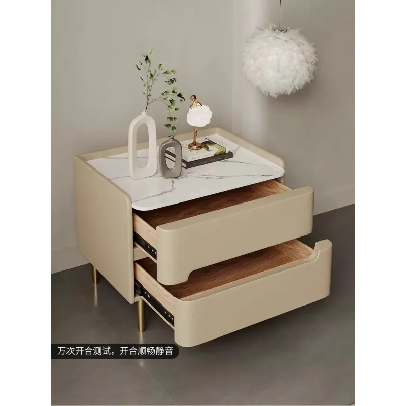All solid wood bedside table light luxury rock slab locker bedroom simple modern bedside table leather small apartment storage c
All solid wood bedside table light luxury rock slab locker bedroom simple modern bedside table leather small apartment storage c