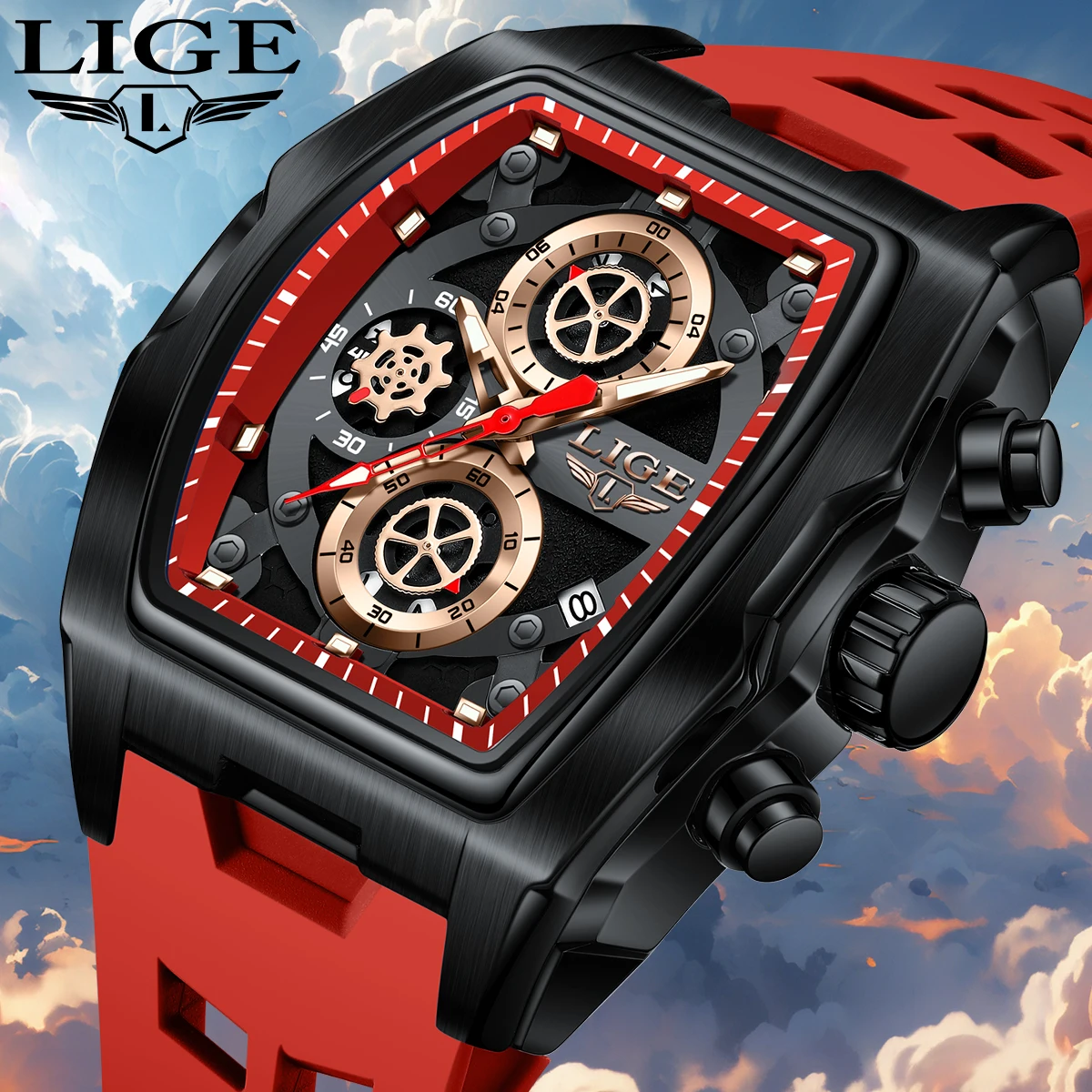 LIGE Hot Sale Fashion Men Quartz Watches Luxury Brand Resin case Sport Watches For Men Waterproof Chronograph Auto Date Clock
LIGE Hot Sale Fashion Men Quartz Watches Luxury Brand Resin case Sport Watches For Men Waterproof Chronograph Auto Date Clock