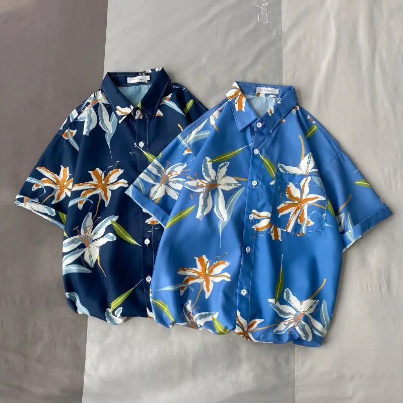 Hawaii Style Men's Short Sleeve Beach Shirt Lightweight Summer Vacation Coat Retro Thai Floral Print Standard Fit Polyester C...
Hawaii Style Men's Short Sleeve Beach Shirt Lightweight Summer Vacation Coat Retro Thai Floral Print Standard Fit Polyester C...
