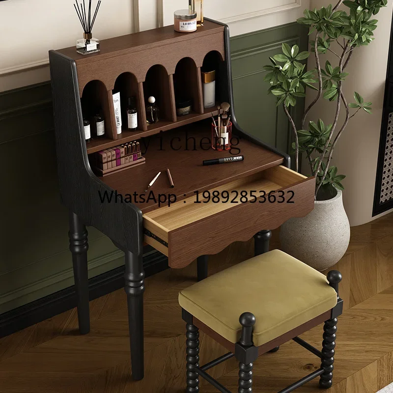 Solid Wood Dressing Table White Wax Wood Master Bedroom Small Apartment Makeup Table with Drawers
Solid Wood Dressing Table White Wax Wood Master Bedroom Small Apartment Makeup Table with Drawers