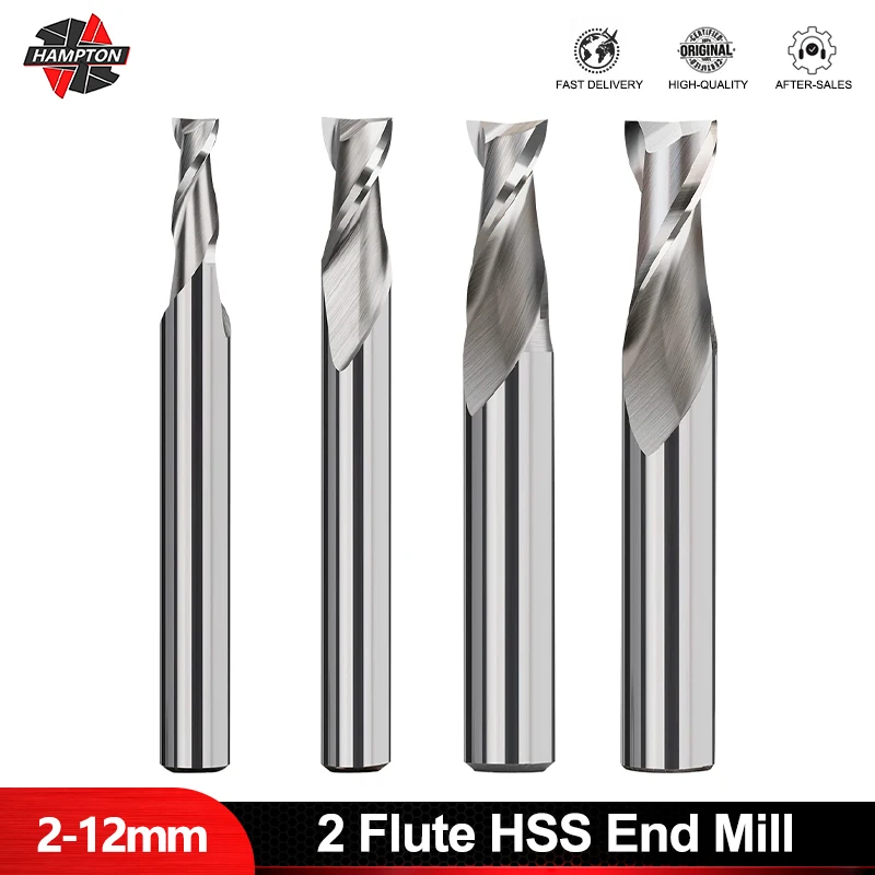 2 Flute HSS Milling Cutter 2-12mm Spiral Router Bit Straight Shank End Mill For Wood Carbide Tool CNC Machine Milling Tool
2 Flute HSS Milling Cutter 2-12mm Spiral Router Bit Straight Shank End Mill For Wood Carbide Tool CNC Machine Milling Tool