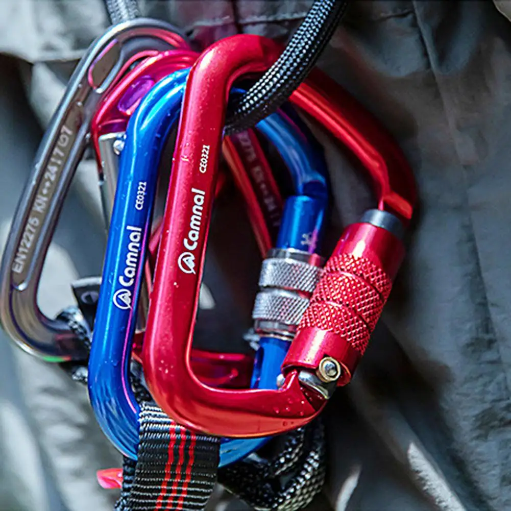 Sports Rope Buckle Good Durable D-Shaped Non-slip Automatic Lock Climbing Carabiner Outdoor Sports Equipement
Sports Rope Buckle Good Durable D-Shaped Non-slip Automatic Lock Climbing Carabiner Outdoor Sports Equipement