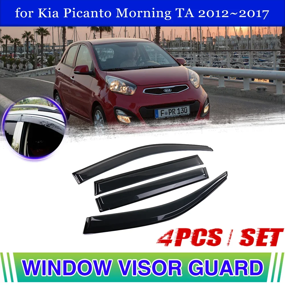 Car Window Visor for Kia Picanto Morning TA 2012~2017 2013 2014 Vent Door Smoke Awning Rain Eyebrow Cover Deflector Accessories
Car Window Visor for Kia Picanto Morning TA 2012~2017 2013 2014 Vent Door Smoke Awning Rain Eyebrow Cover Deflector Accessories