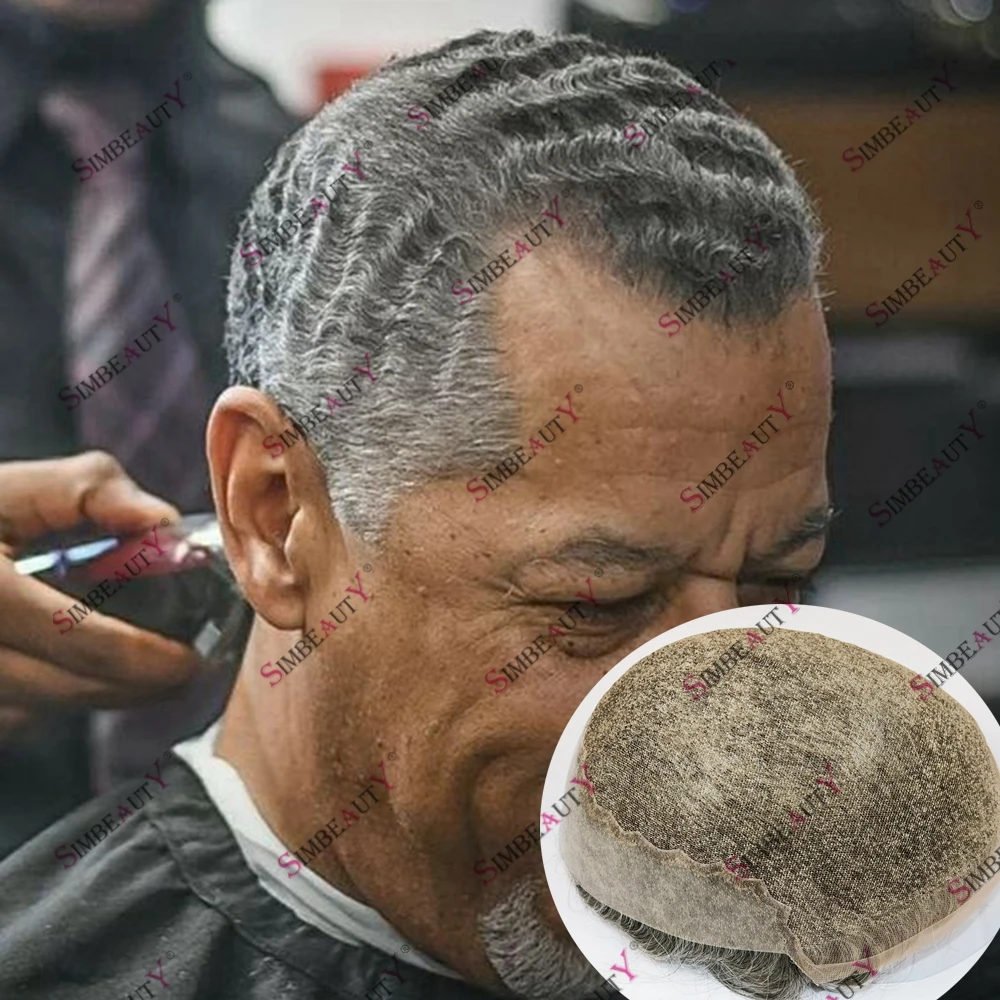 Breathable Swiss Lace Front Men's Toupee Afro Hairstyle 180 Wave Q6 Lace&PU Men's Toupee Gray Hair Mixed Old Men's Hair System
Breathable Swiss Lace Front Men's Toupee Afro Hairstyle 180 Wave Q6 Lace&PU Men's Toupee Gray Hair Mixed Old Men's Hair System