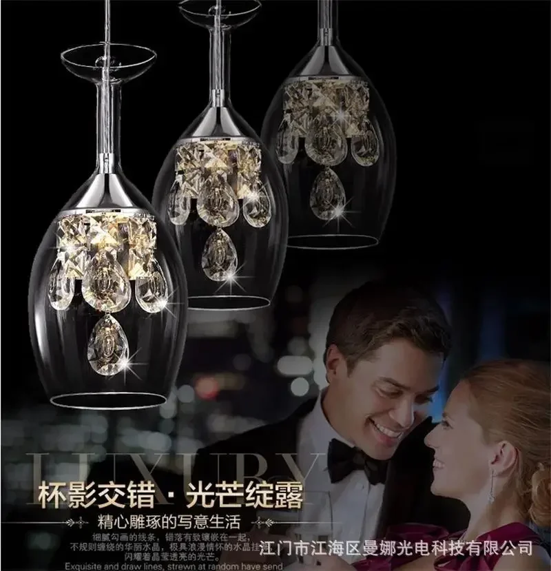 ERV Modern Simple Creative Single-Head Glass Chandelier Three-Head Restaurant Lamp Led Restaurant Crystal Chandelier Bar Lamp
ERV Modern Simple Creative Single-Head Glass Chandelier Three-Head Restaurant Lamp Led Restaurant Crystal Chandelier Bar Lamp