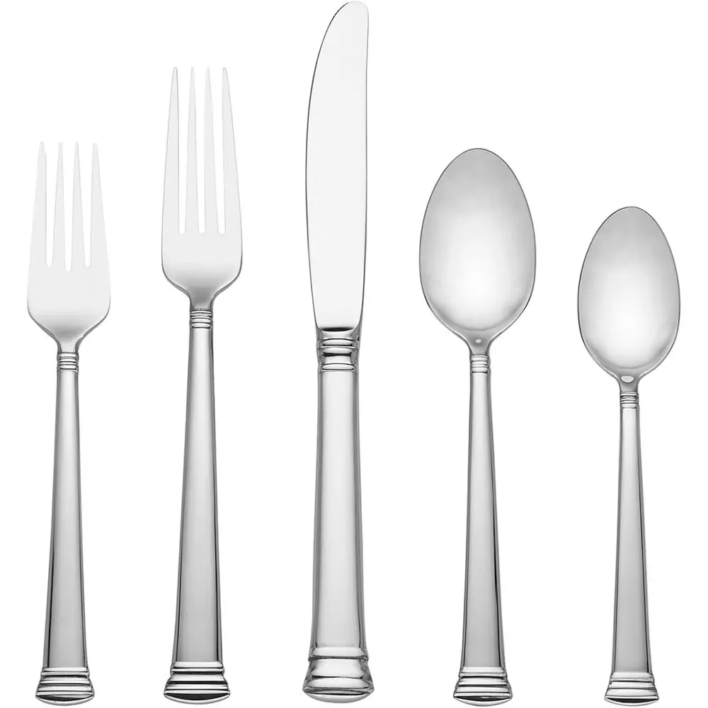 20-Piece 18/10 Stainless Steel Cutlery Set, Service for 4, Including Knives, Spoons, Forks, Dishwasher Safe for Home Kitchen Use
20-Piece 18/10 Stainless Steel Cutlery Set, Service for 4, Including Knives, Spoons, Forks, Dishwasher Safe for Home Kitchen Use