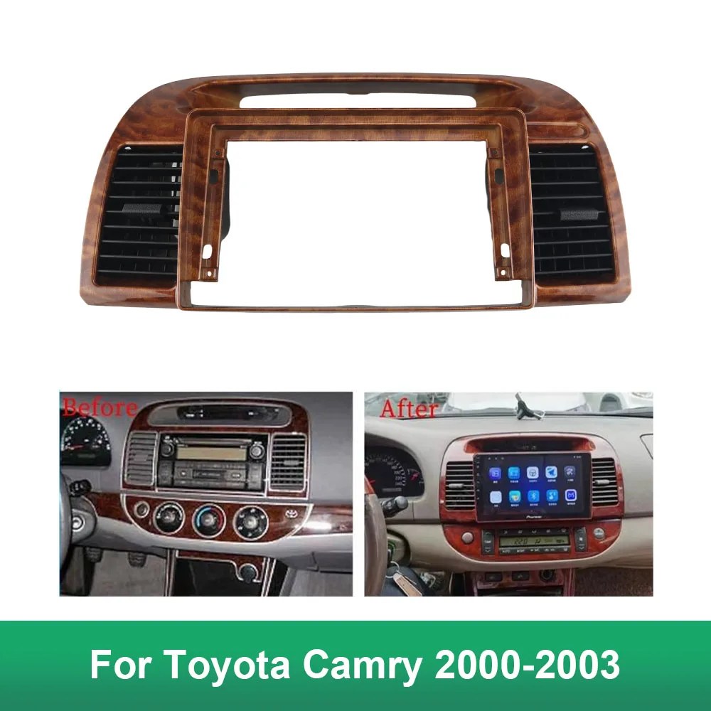 9 Inch Car Frame Fascia Adapter Android Radio Dash Fitting Panel Kit For TOYOTA CAMRY 2000-2003 VENTILATION REFITTING
9 Inch Car Frame Fascia Adapter Android Radio Dash Fitting Panel Kit For TOYOTA CAMRY 2000-2003 VENTILATION REFITTING