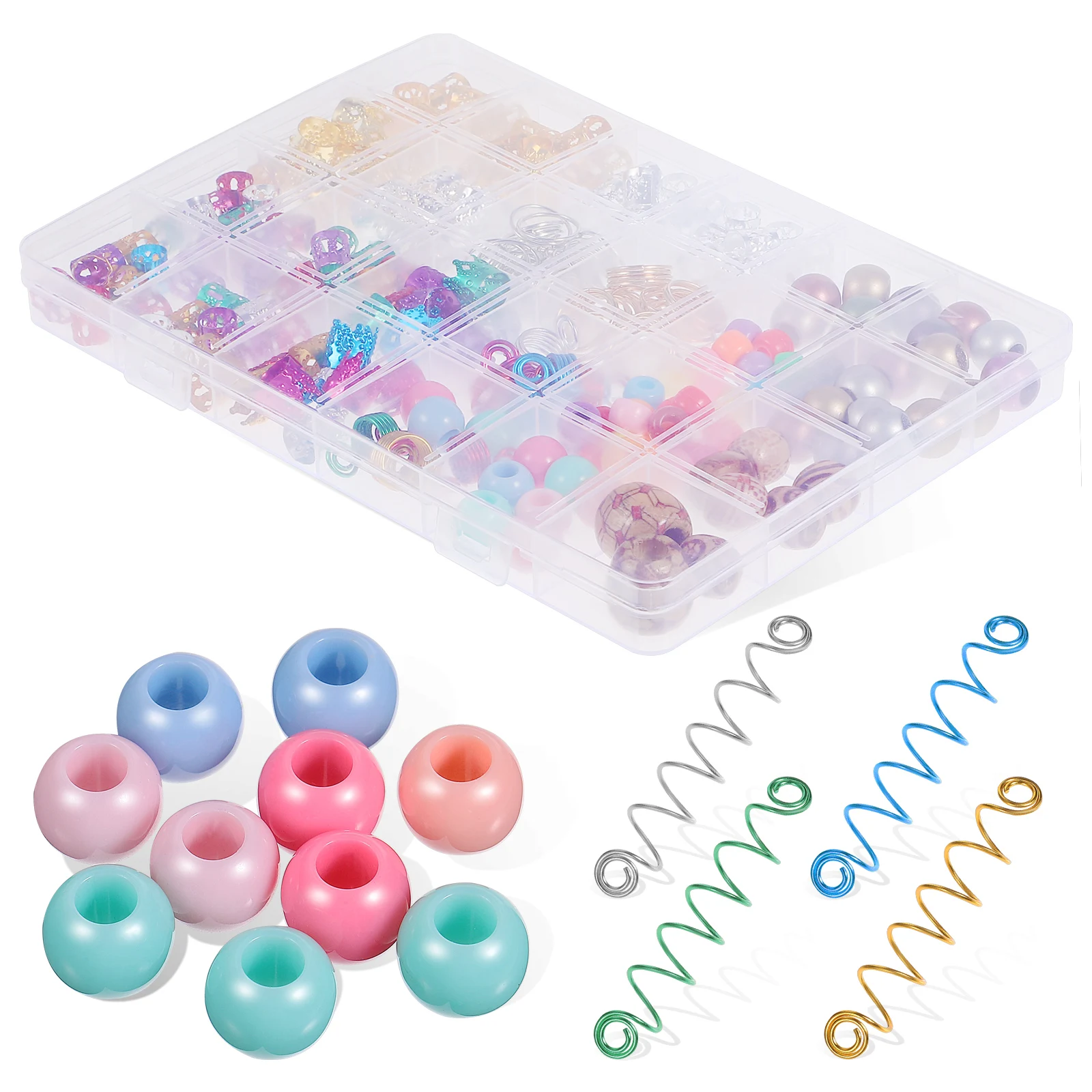278 Pcs Beaded Jewelry Braids Dreadlock Accessories Decoration Clips Beads Alloy Kids Women Hair Coils Spiral Cuff Hair
278 Pcs Beaded Jewelry Braids Dreadlock Accessories Decoration Clips Beads Alloy Kids Women Hair Coils Spiral Cuff Hair