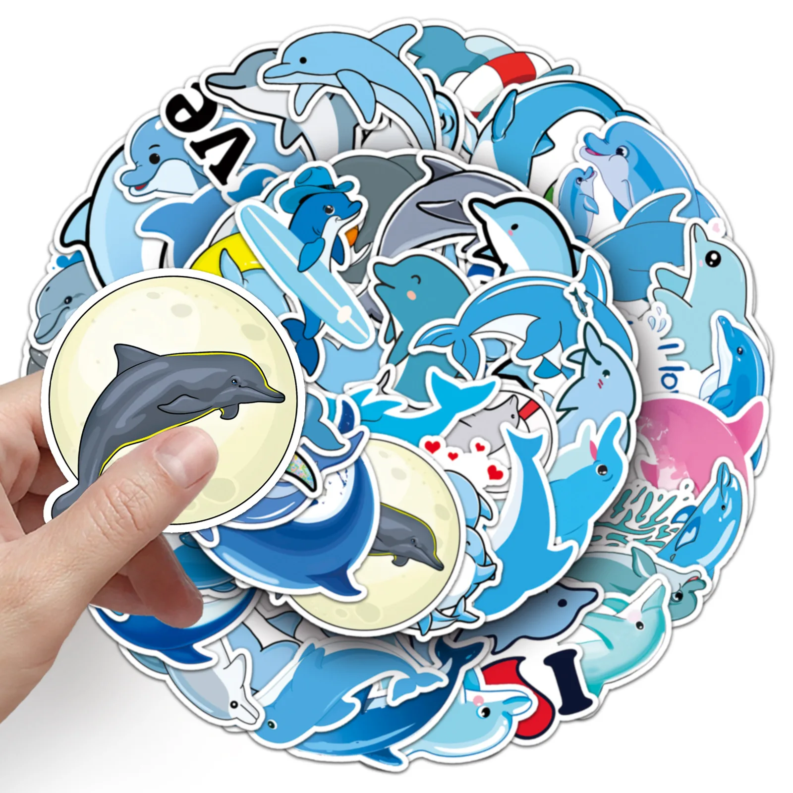 50PCS Dolphin Marine Organism Graffiti Stickers Cute Cartoon Animal Decal Notebook Phone Guitar Cup Scraphbook Classic Kid Toys
50PCS Dolphin Marine Organism Graffiti Stickers Cute Cartoon Animal Decal Notebook Phone Guitar Cup Scraphbook Classic Kid Toys