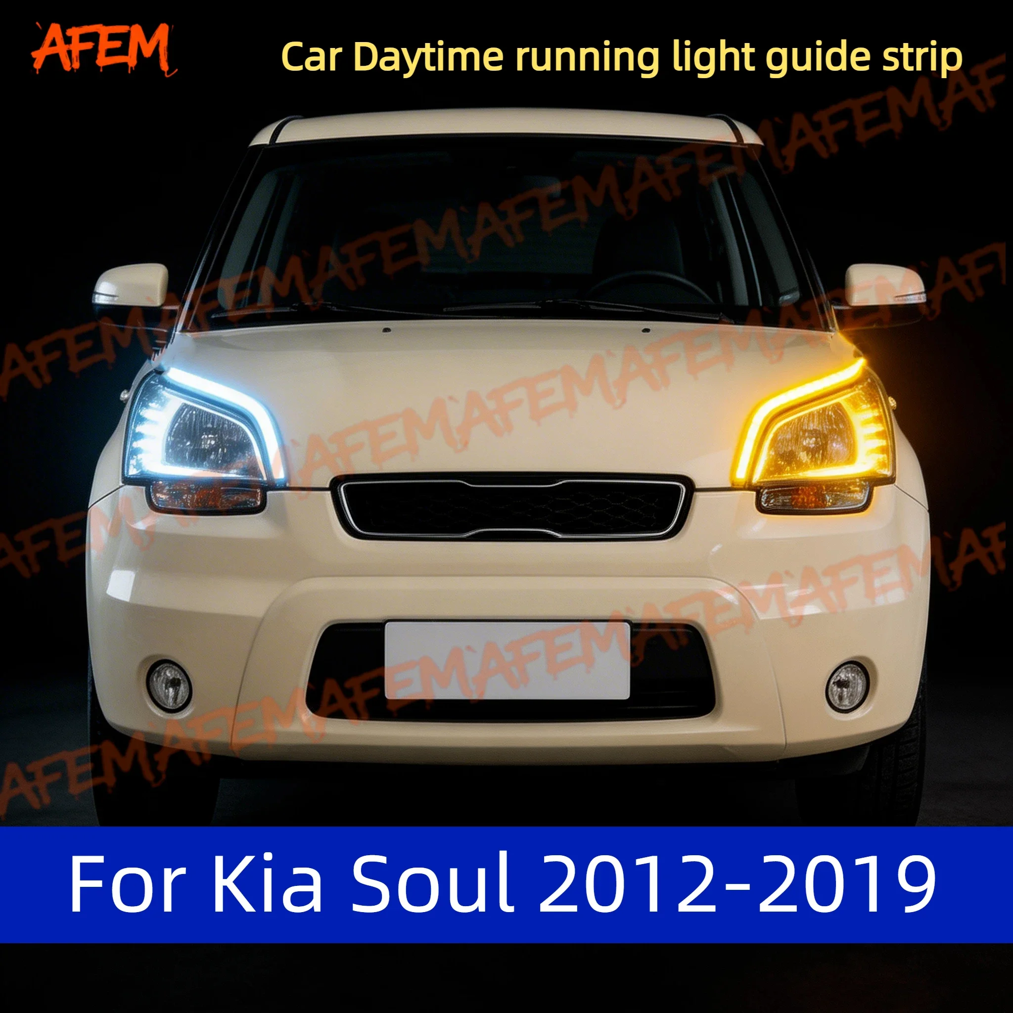 2pcs Car DRL Daytime Running Light Start Scan Style Sequential Flowing Turn Signal Light Ultra-Thin LED For Kia Soul 2012-2019
2pcs Car DRL Daytime Running Light Start Scan Style Sequential Flowing Turn Signal Light Ultra-Thin LED For Kia Soul 2012-2019