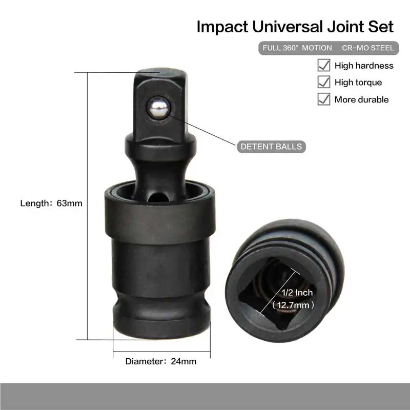 Air cannon pneumatic universal joint adapter 360 degree rotary joint electric wrench socket accessories tool
Air cannon pneumatic universal joint adapter 360 degree rotary joint electric wrench socket accessories tool
