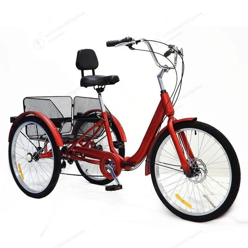 Elderly Pedal Tricycle Manual Rickshaw 3 Wheel Bicycle Adult Human Powered Tricycle for Old People Shopping Cargo
Elderly Pedal Tricycle Manual Rickshaw 3 Wheel Bicycle Adult Human Powered Tricycle for Old People Shopping Cargo