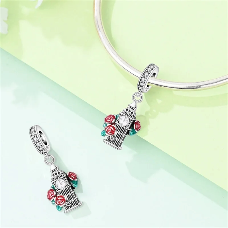 925 Sterling Silver Romantic London Big Ben Charms Pendant For Women Fit Original Bracelet DIY Birthday Party Jewelry Gifts
925 Sterling Silver Romantic London Big Ben Charms Pendant For Women Fit Original Bracelet DIY Birthday Party Jewelry Gifts