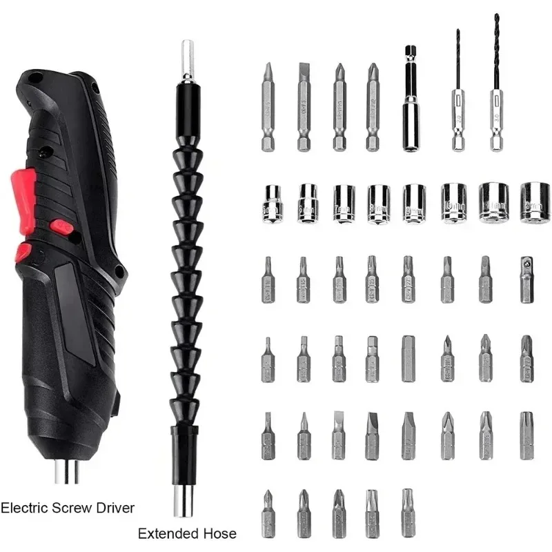 2026 New Rechargeable 3.6V Cordless Electric Screwdriver Kit 44/11pcs Bit Set LED Light Flexible Shaft Micro USB Charging
2026 New Rechargeable 3.6V Cordless Electric Screwdriver Kit 44/11pcs Bit Set LED Light Flexible Shaft Micro USB Charging