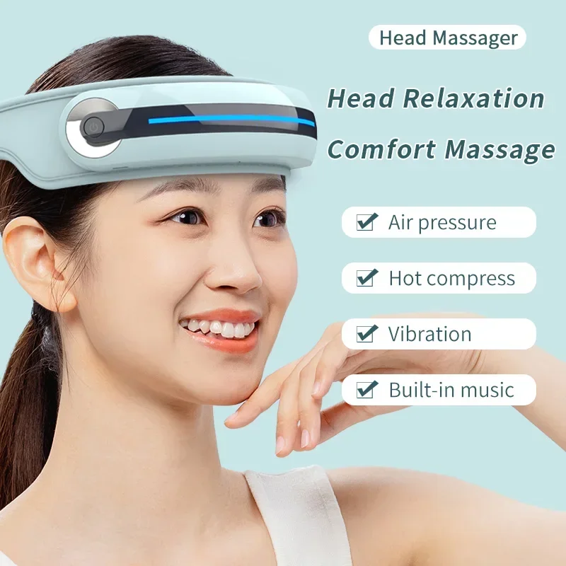 Electric Head Massager with Heat Scalp Stress Relax Airbag Vibration Bluetooth Music for Forehead & Temple Massage Relaxing Gift
Electric Head Massager with Heat Scalp Stress Relax Airbag Vibration Bluetooth Music for Forehead & Temple Massage Relaxing Gift