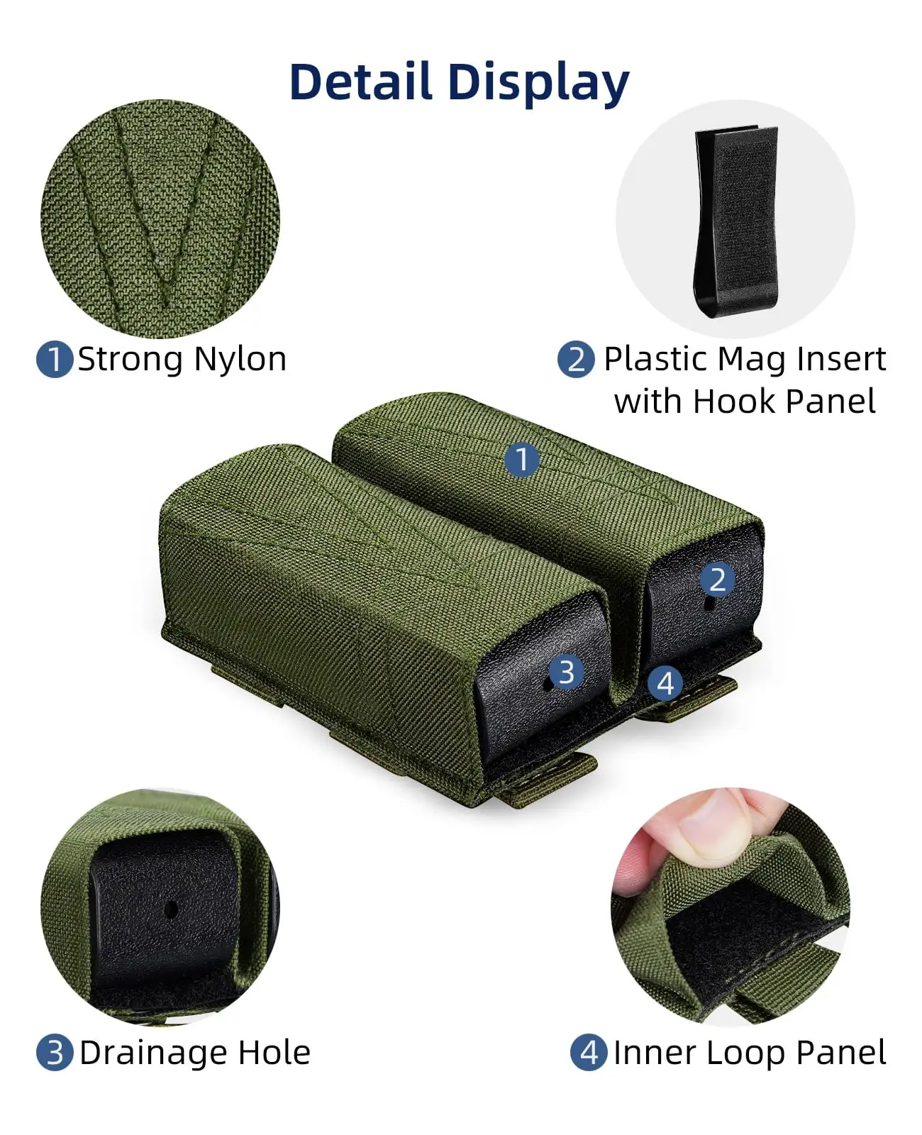 EZshoot Magazine Pouch Double Pistol Mag Pouch with Quick Release Insert Molle Mag Pouch Universal Magazine Pouches
EZshoot Magazine Pouch Double Pistol Mag Pouch with Quick Release Insert Molle Mag Pouch Universal Magazine Pouches