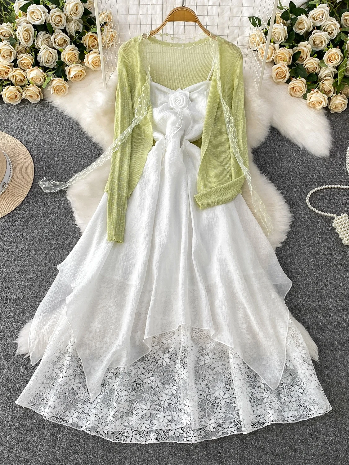 Комплект верхней одежды Gentle Breeze Purple Lace Long Sve для защиты от солнца Super Fairy White Splice Flower Strapl Dr
Комплект верхней одежды Gentle Breeze Purple Lace Long Sve для защиты от солнца Super Fairy White Splice Flower Strapl Dr