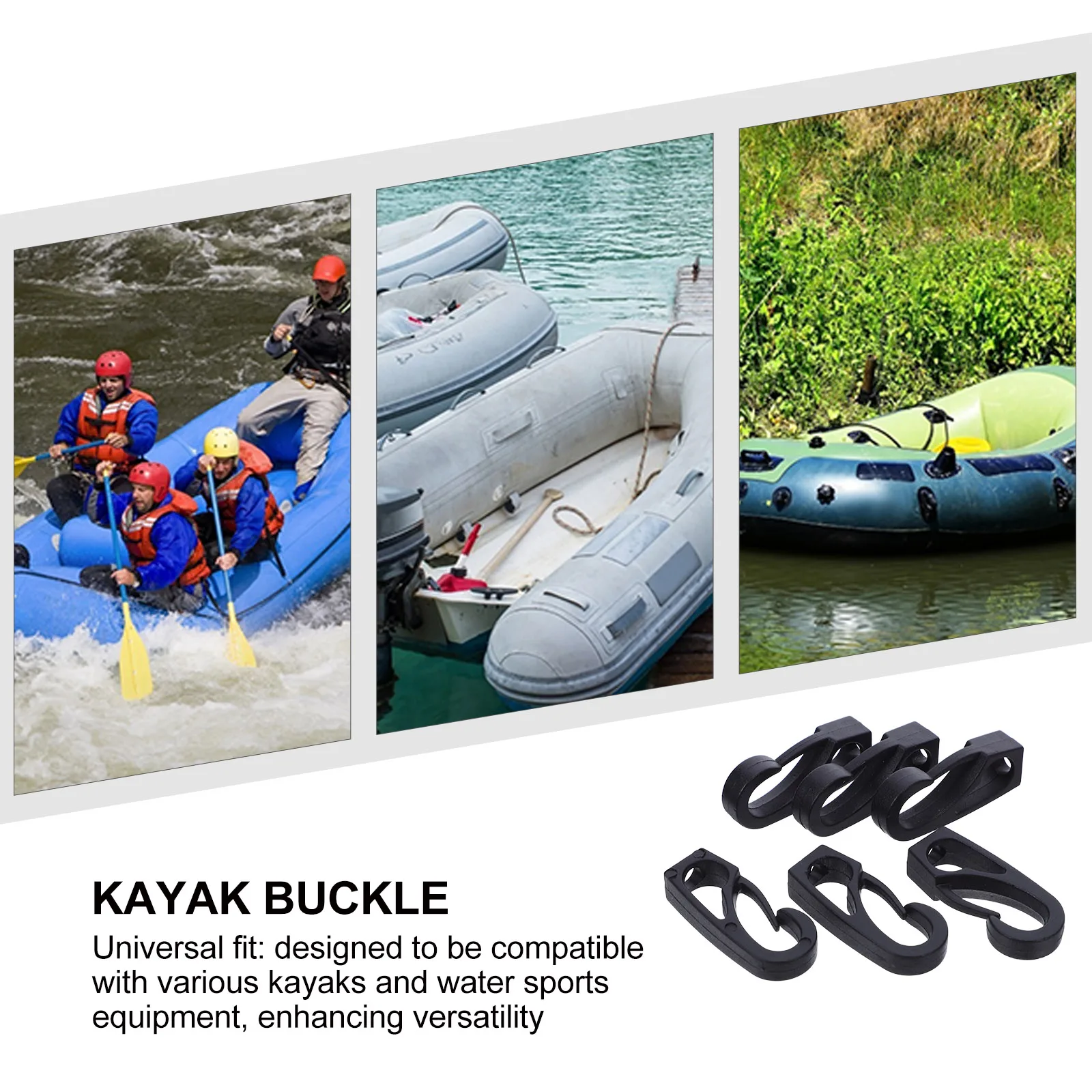 12 Pcs Kayaking Elastic Rope Buckle Plastic Snap Hook Accessory for Canoe Fishing Accessories Boat Hobby
12 Pcs Kayaking Elastic Rope Buckle Plastic Snap Hook Accessory for Canoe Fishing Accessories Boat Hobby