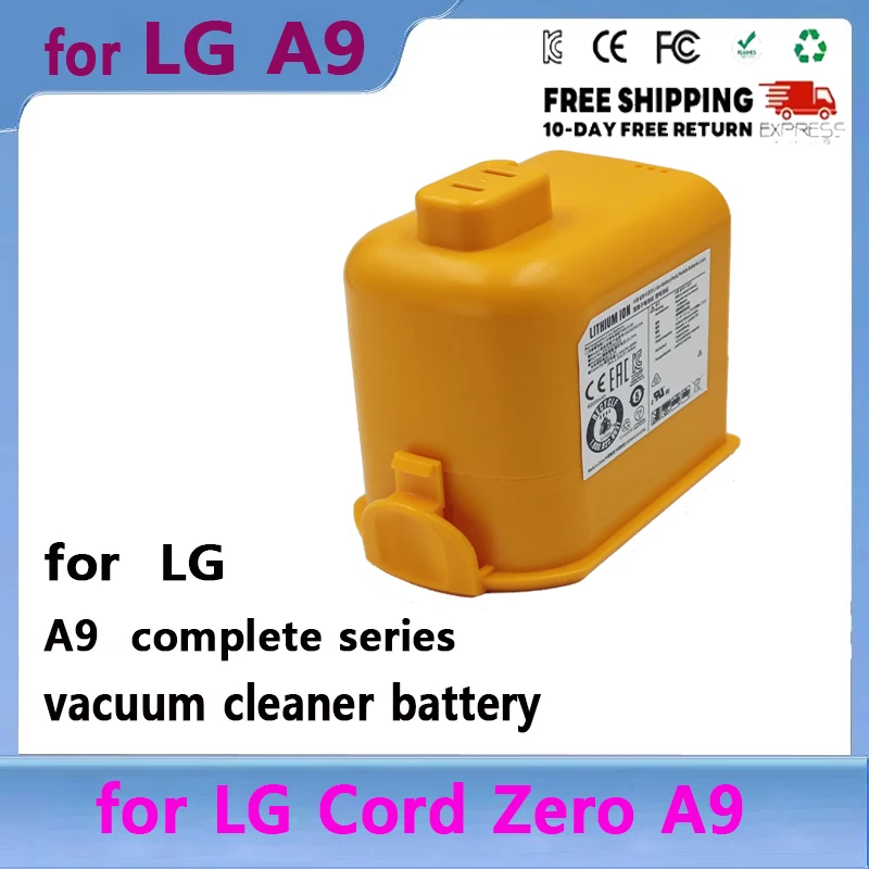 New EAC63382204 Lithium Ion Battery For LG Cordzero A9 Cordless Vacuum A9+ A9Plus A9M A9MASTER2X A9MULT12X A9PETNBED A9MULTI
New EAC63382204 Lithium Ion Battery For LG Cordzero A9 Cordless Vacuum A9+ A9Plus A9M A9MASTER2X A9MULT12X A9PETNBED A9MULTI
