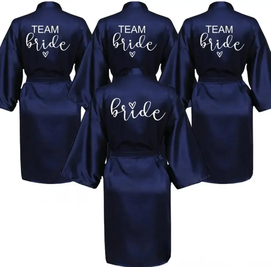 Wedding Party Team Bride Robe With Black Letters Kimono Satin Pajamas Bridesmaid Bathrobe SP063
Wedding Party Team Bride Robe With Black Letters Kimono Satin Pajamas Bridesmaid Bathrobe SP063