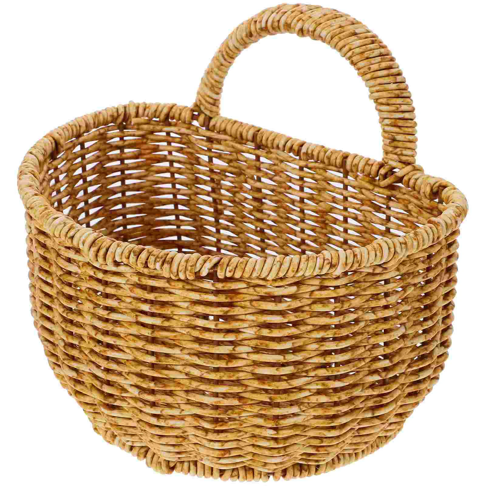 Plant Woven Storage Basket Small Bin Hanging Sundries Organizer Kitchen Wall Mount
Plant Woven Storage Basket Small Bin Hanging Sundries Organizer Kitchen Wall Mount