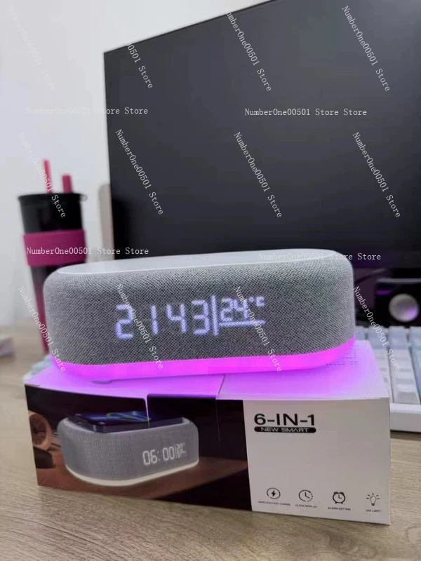 Многофункциональная Bluetooth-колонка 6-в-1 с беспроводной зарядкой, будильником, термометром и ночником — незаменимый аксессуар для офисного стола
Многофункциональная Bluetooth-колонка 6-в-1 с беспроводной зарядкой, будильником, термометром и ночником — незаменимый аксессуар для офисного стола