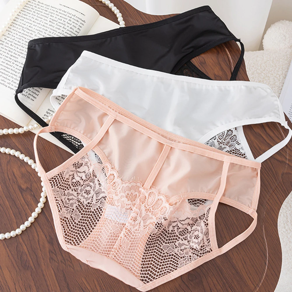 New Sexy Lace Underwear With Slim Straps Lingerie Hollowed Out Breathable Soft Panties Low Waist And No Trace See Through Briefs
New Sexy Lace Underwear With Slim Straps Lingerie Hollowed Out Breathable Soft Panties Low Waist And No Trace See Through Briefs