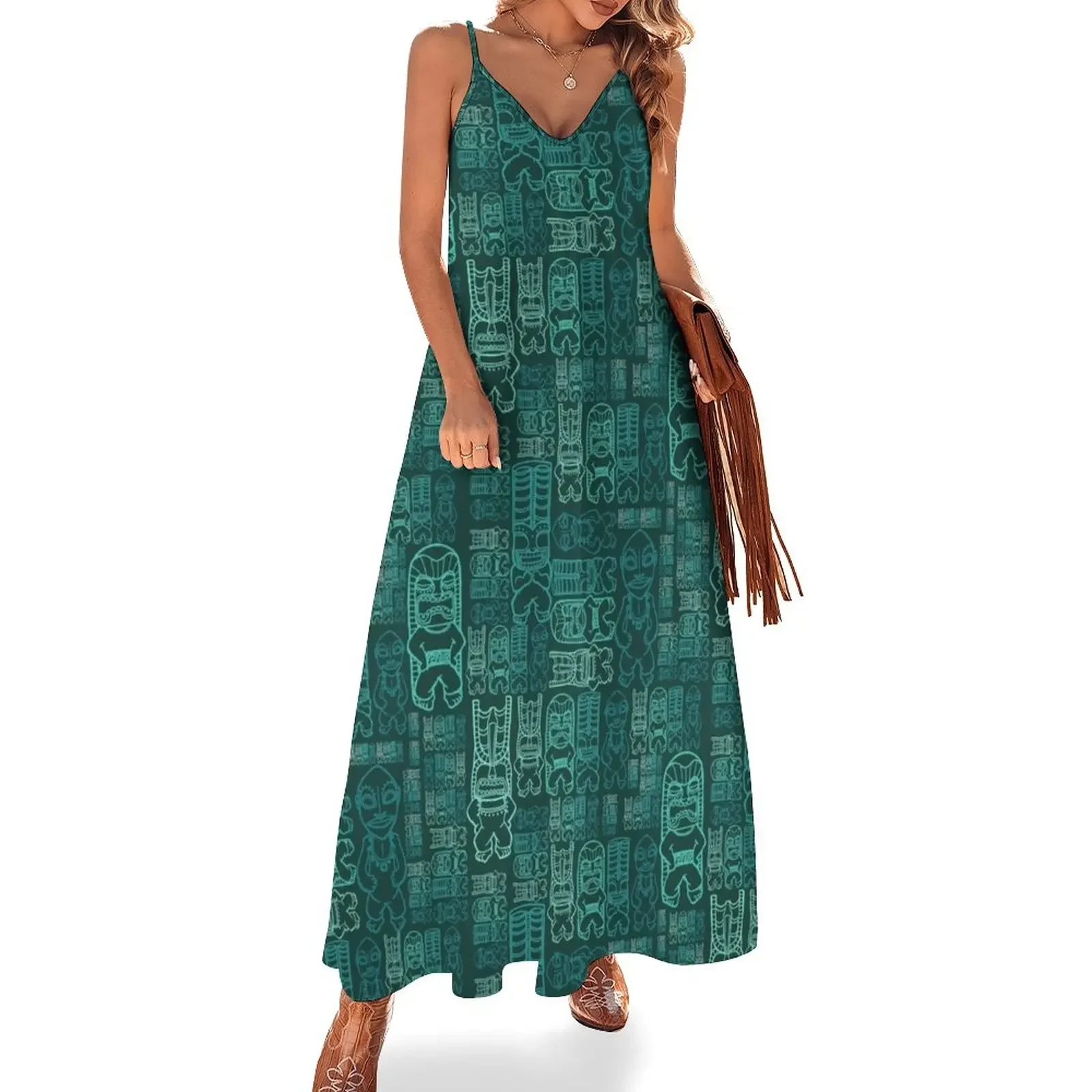 Tiki Stacks, Teal Sleeveless Dress beach dress long sleeve dresses party dress women elegant luxury
Tiki Stacks, Teal Sleeveless Dress beach dress long sleeve dresses party dress women elegant luxury