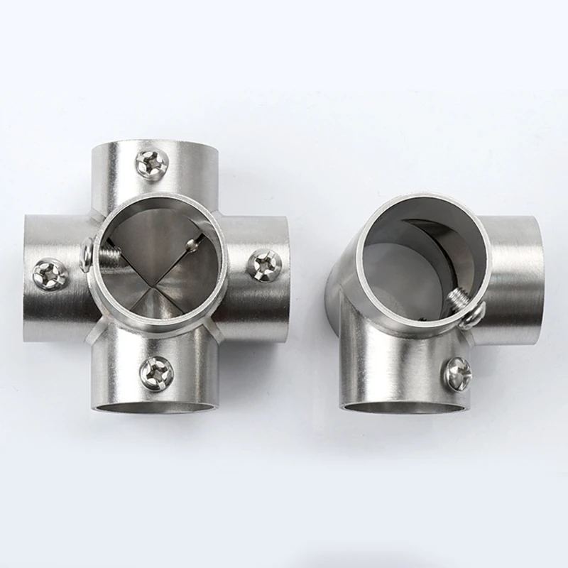 652F Multipurpose Round Tube Adapter Connector Accessories Stainless Steel 3 Way Elbow Pipe Fitting Easy to Install
652F Multipurpose Round Tube Adapter Connector Accessories Stainless Steel 3 Way Elbow Pipe Fitting Easy to Install