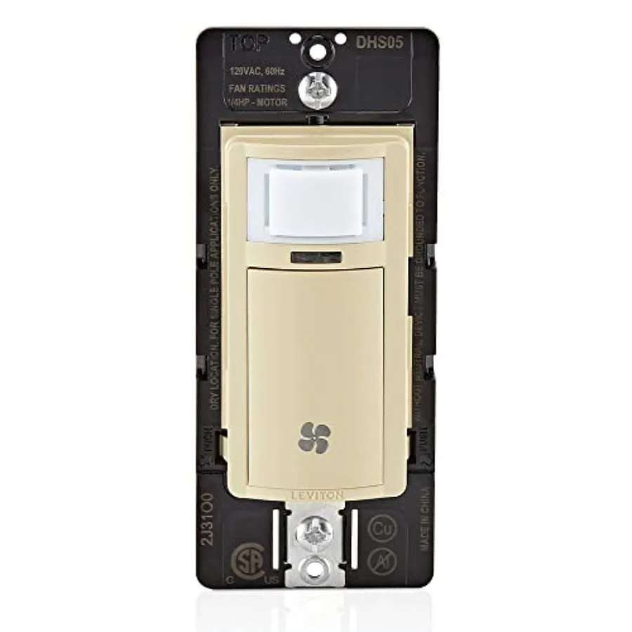Humidity Sensor Switch for Bathroom Exhaust Fan Automate Ventilation Air Circulation Moisture Control ¼ HP Single Pole DHS05-1L
Humidity Sensor Switch for Bathroom Exhaust Fan Automate Ventilation Air Circulation Moisture Control ¼ HP Single Pole DHS05-1L