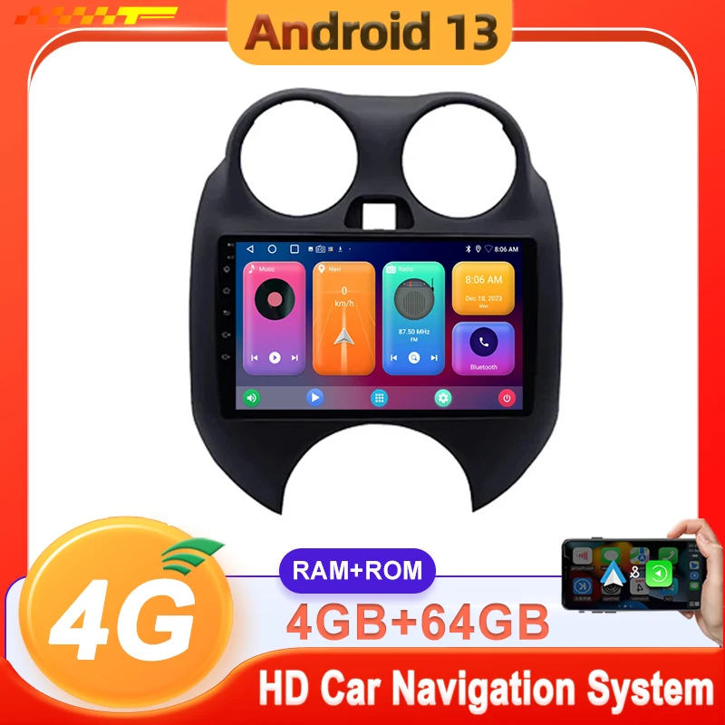 Автомагнитола 2 Din для Nissan March MICRA 2010 2011 2012 2013 Android, автомобильное радио, аудио, мультимедийный плеер, видео, GPS-навигация, 4G Carplay Auto
Автомагнитола 2 Din для Nissan March MICRA 2010 2011 2012 2013 Android, автомобильное радио, аудио, мультимедийный плеер, видео, GPS-навигация, 4G Carplay Auto