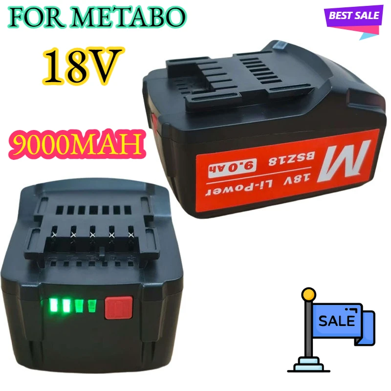 For Metabo 18V 4.0-9.0Ah Battery Power Tools Drill Driver Wrench Hammer Grinder for Metabo 18V Battery Asc30 Asc55 625592000
For Metabo 18V 4.0-9.0Ah Battery Power Tools Drill Driver Wrench Hammer Grinder for Metabo 18V Battery Asc30 Asc55 625592000