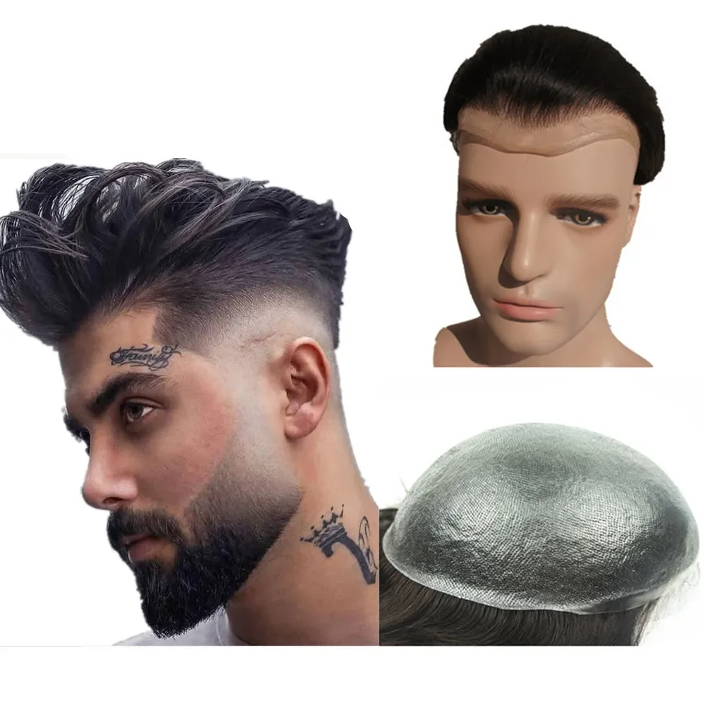 Toupee for Men 0.04mm Thin Skin PU Human Hair Prosthesis and Hair Units Hair Replacement System base 10*8
Toupee for Men 0.04mm Thin Skin PU Human Hair Prosthesis and Hair Units Hair Replacement System base 10*8