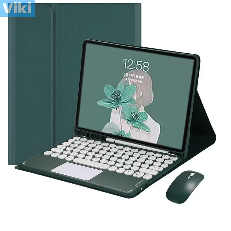 Wireless Bluetooth Keyboard Cover for Samsung Tablet S7 FE S6 Lite Leather Case Galaxy S8 Plus A8 Keyboard Mouse Set
Wireless Bluetooth Keyboard Cover for Samsung Tablet S7 FE S6 Lite Leather Case Galaxy S8 Plus A8 Keyboard Mouse Set
