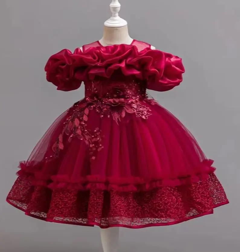 Girls' Party Dress Flower Girl Ceremonial Princess Dresses Girly Clothes 3 to 10T
Girls' Party Dress Flower Girl Ceremonial Princess Dresses Girly Clothes 3 to 10T