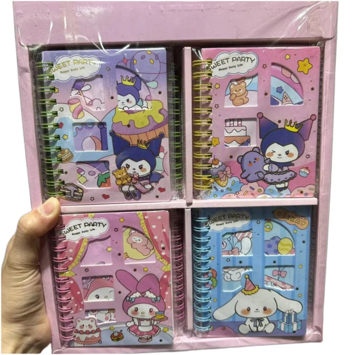 24pcs Sanrio Kuromi Cinnamoroll Melody Hollow Coil Notebook Portable Notebook Notepad Wholesale Of Student Stationery Supplies
24pcs Sanrio Kuromi Cinnamoroll Melody Hollow Coil Notebook Portable Notebook Notepad Wholesale Of Student Stationery Supplies