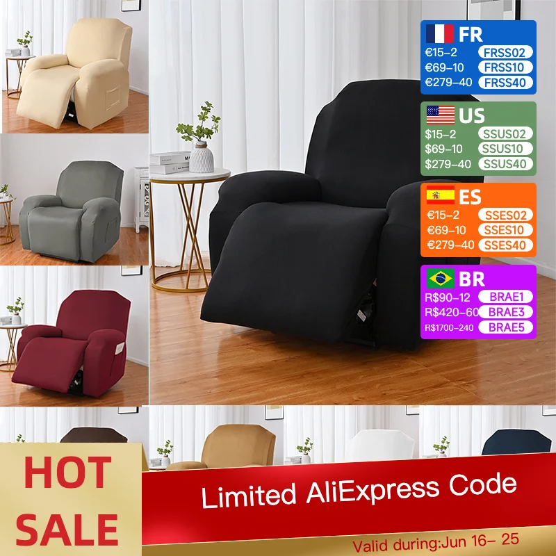 1/2/3 Seat Stretch Sectional Recliner Sofa Slipcover With Elastic Bottom Soft Washable Furniture Pet Protector Couch Cover
1/2/3 Seat Stretch Sectional Recliner Sofa Slipcover With Elastic Bottom Soft Washable Furniture Pet Protector Couch Cover