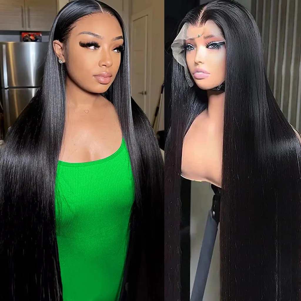 40 Inch 13x6 Bone Straight Lace Frontal Wigs 100% Human Hair Brazilian 200% Density 13x4 HD Transparent Lace Front Wig For Women
40 Inch 13x6 Bone Straight Lace Frontal Wigs 100% Human Hair Brazilian 200% Density 13x4 HD Transparent Lace Front Wig For Women