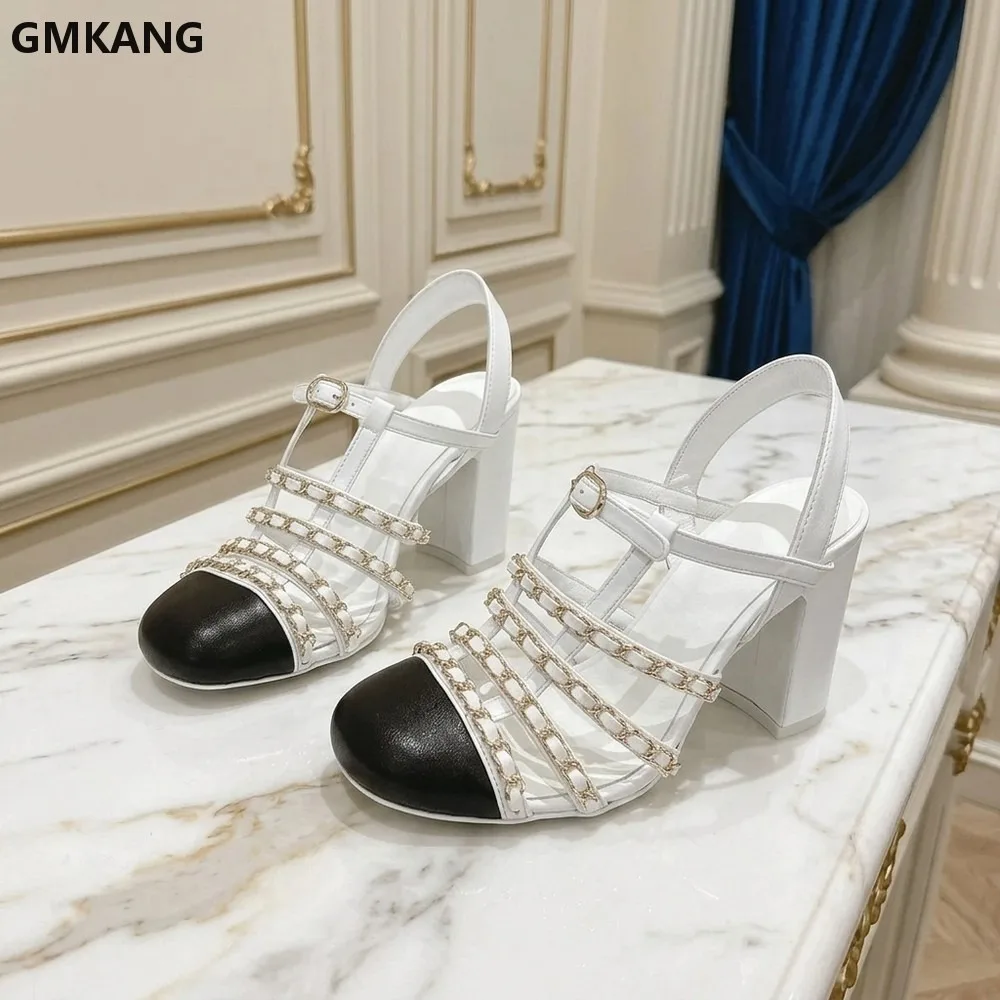 Women’s Chunky Platform Sandals, Thick Sole Round Toe, Adjustable Ankle Strap with Chain Detail, Cushioned Insole for
Women’s Chunky Platform Sandals, Thick Sole Round Toe, Adjustable Ankle Strap with Chain Detail, Cushioned Insole for
