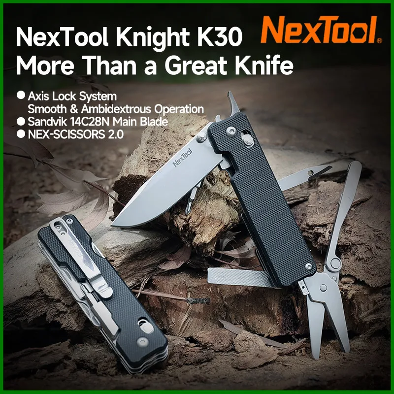 Nextool Knight EDC Knife K30 11 In 1 Pocket Knife EDC Multi-tool Outdoor Folding Knife Mini Portable Folding Scissors Hand Tool
Nextool Knight EDC Knife K30 11 In 1 Pocket Knife EDC Multi-tool Outdoor Folding Knife Mini Portable Folding Scissors Hand Tool