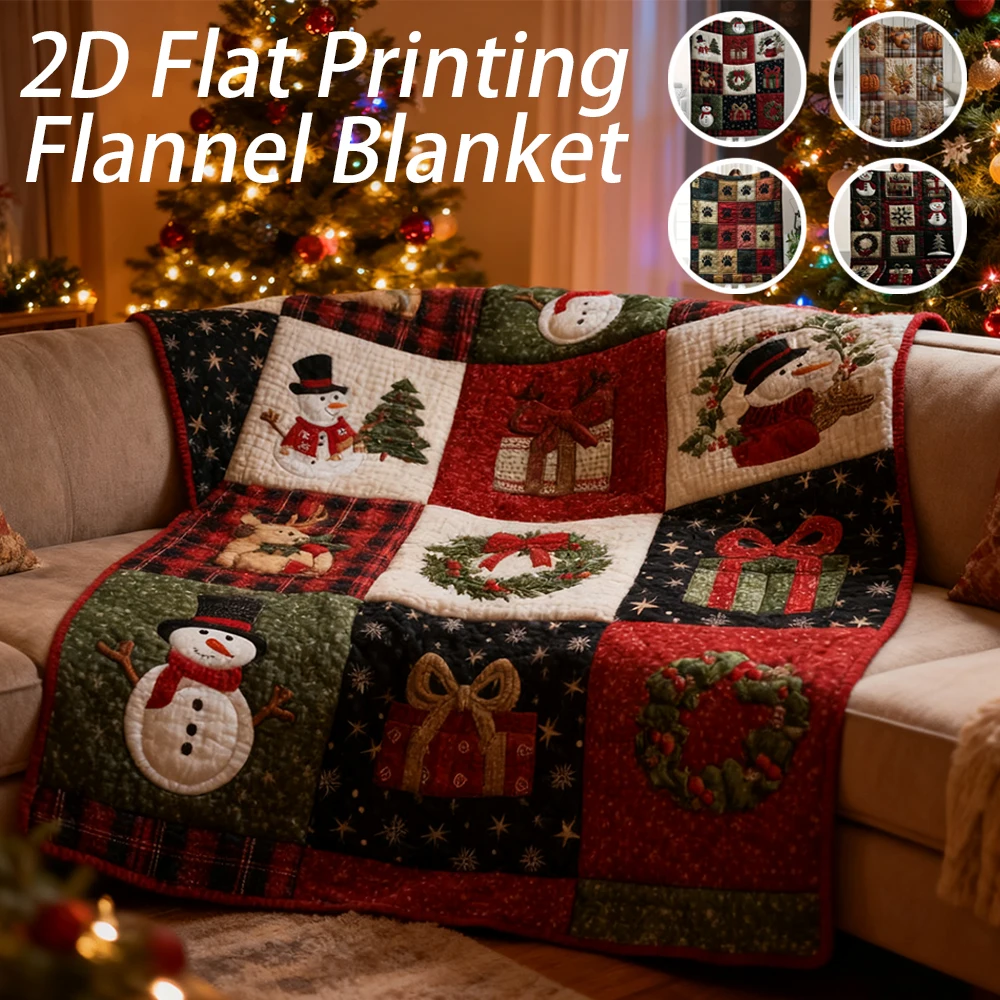 Comfortable Flannel Christmas Blanket with Checkered Snowman Ice House and Reindeer Offices and Versatile Gift for All Seasons
Comfortable Flannel Christmas Blanket with Checkered Snowman Ice House and Reindeer Offices and Versatile Gift for All Seasons