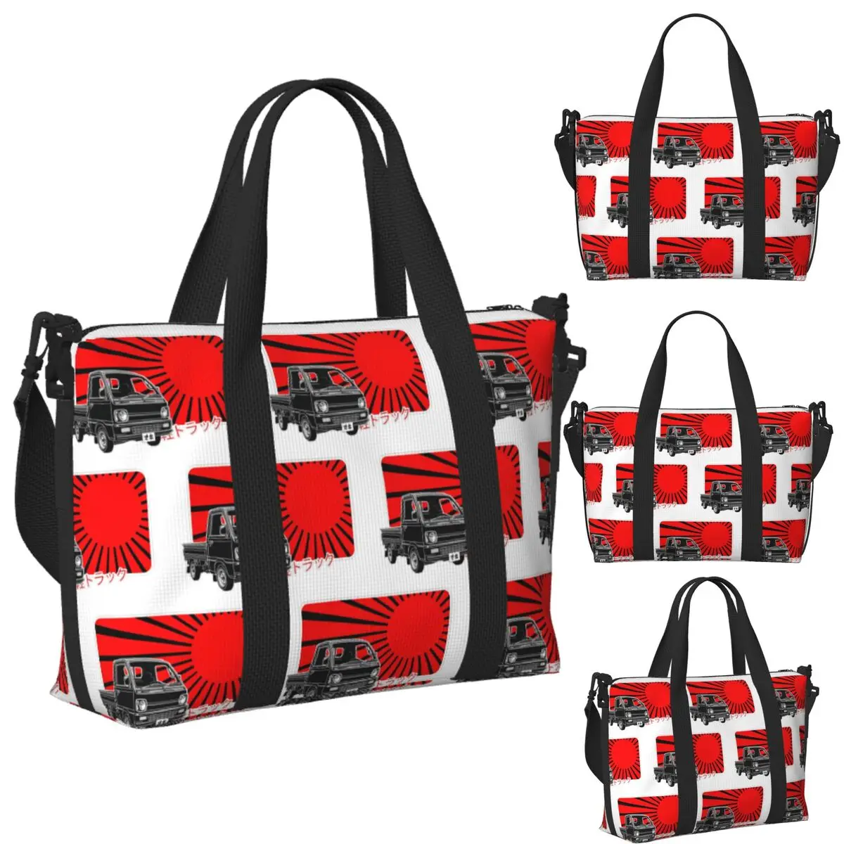 Custom Kei Truck Beach Travel Bag Large Capacity Tote Bags for Gym Sport Women Shopping Duffle Shoulder Bag
Custom Kei Truck Beach Travel Bag Large Capacity Tote Bags for Gym Sport Women Shopping Duffle Shoulder Bag