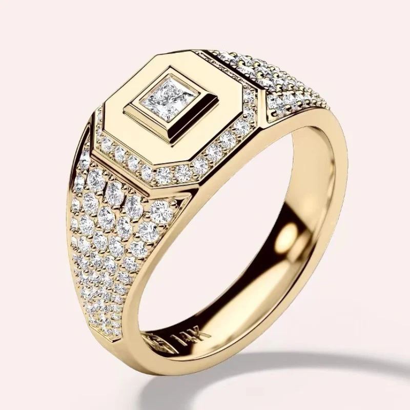 European and American new fashion full of geometric zircon luxury personality atmosphere men's ring
European and American new fashion full of geometric zircon luxury personality atmosphere men's ring