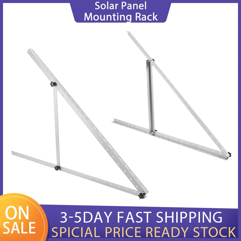 45" Adjustable Angle Solar Panel Mount Mounting Rack Brackets For Boat/RV/Roof Aluminum Alloy Material Silver
45" Adjustable Angle Solar Panel Mount Mounting Rack Brackets For Boat/RV/Roof Aluminum Alloy Material Silver